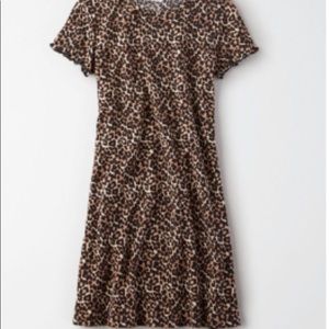 American Eagle Leopard Print Mini Dress size XL